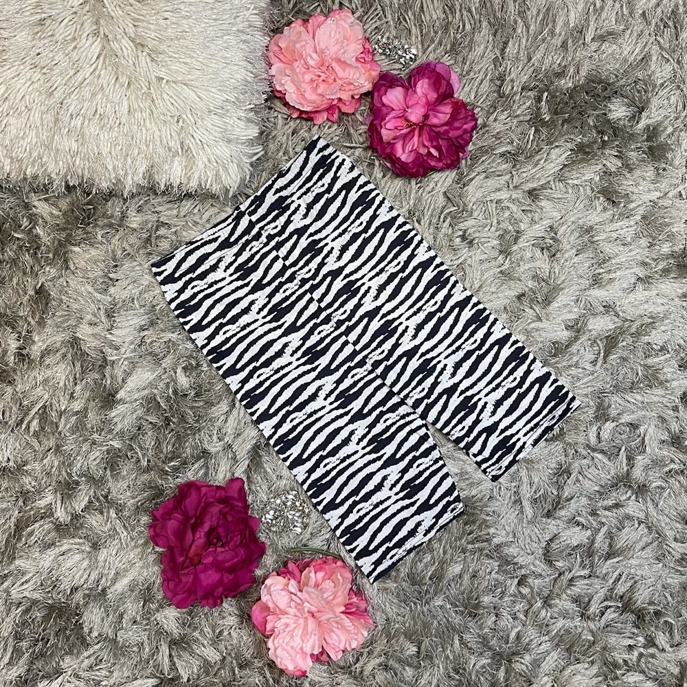 Pretty Little Thing Zebra Bike Shorts size 6